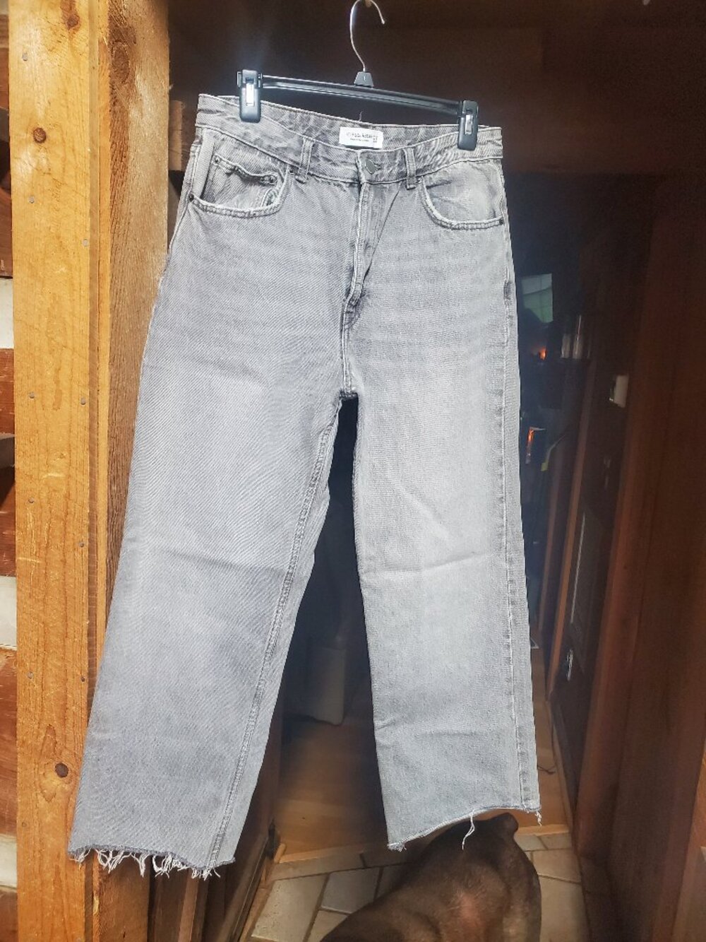 Pull and Bear gray baggy fit jeans